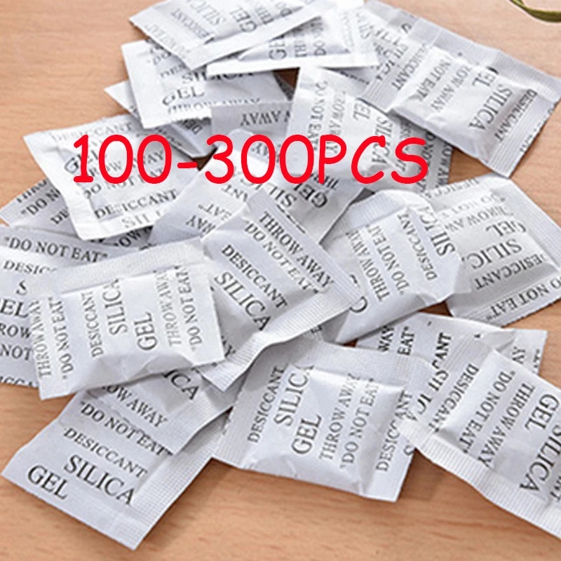 Food Storage Room - 100-300PCS Packs Niet-giftige Silicagel Droogmiddel Vochtige