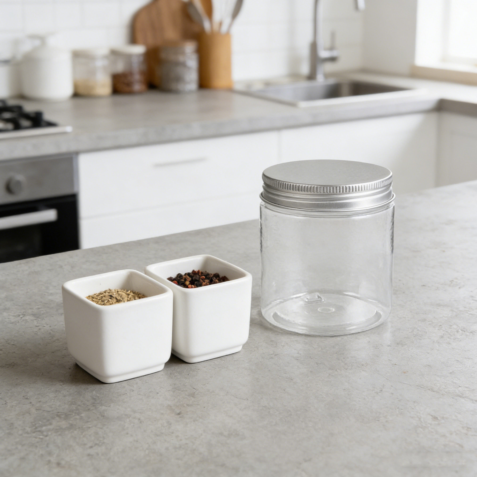 Mason Jar Wide Mouth - 12 stuks doorzichtige kleine masonpotten met