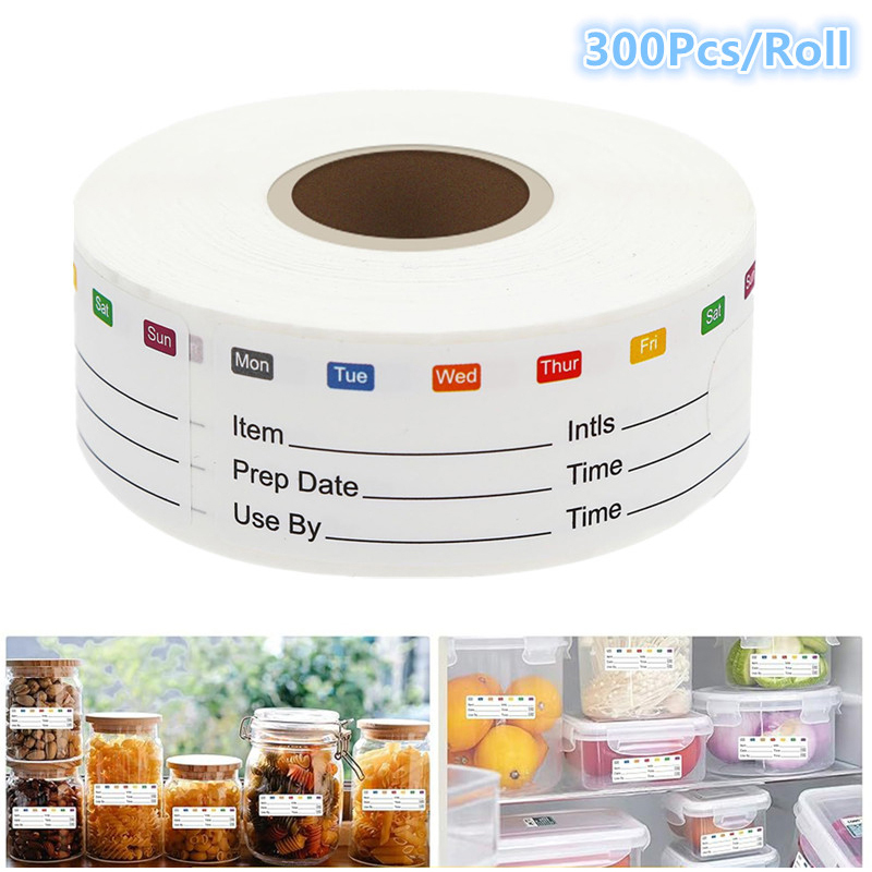 Food Storage Expiration Dates - 300 Stuks/Roll Keuken Datum Voedsel Sticker