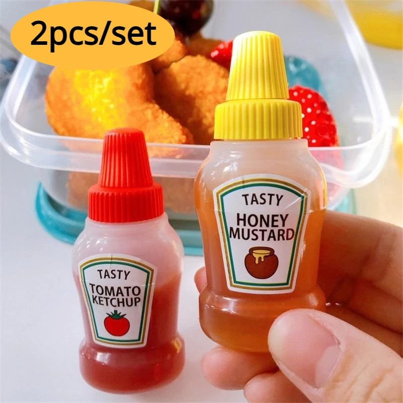 Salad Dressing Bottle - 2 stks/set 25ML Mini Tomatenketchup Fles