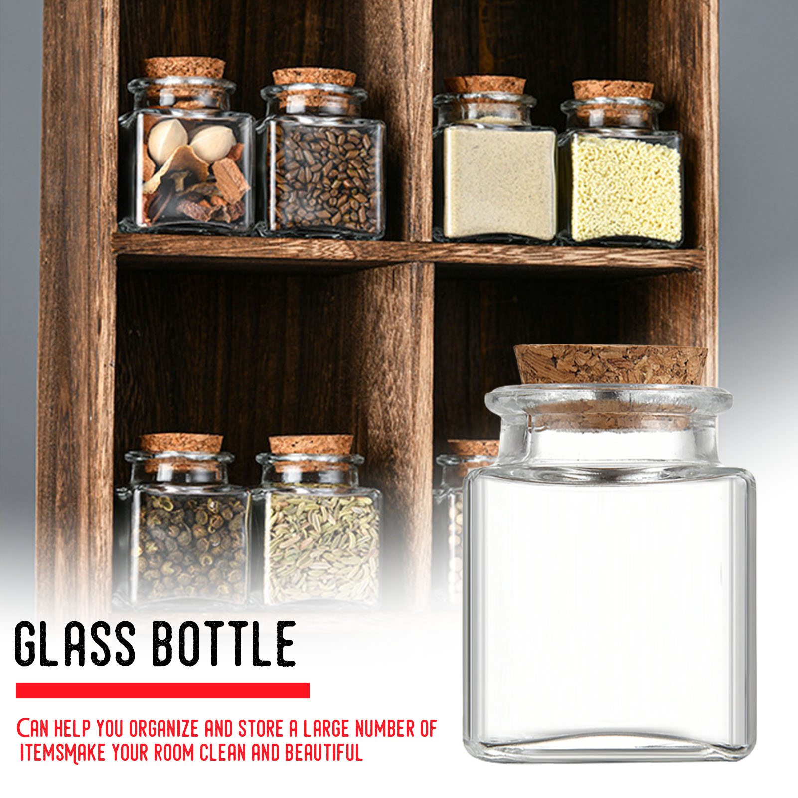 Food Storage Jar Glass - 1/5/10 Stuks Glazen Opslag Potten Keuken