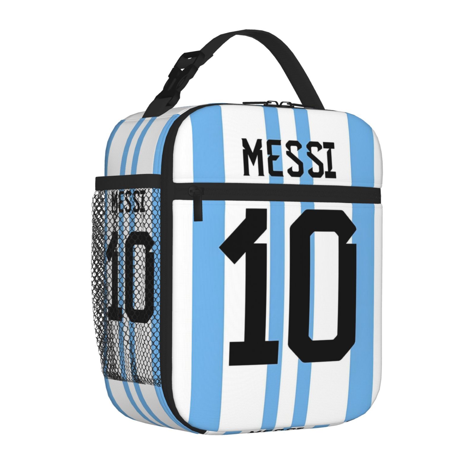 Food Storage Keep Warm - Aangepaste Messis 10-voetbal-voetbalmerch geïsoleerde lunchtas voor