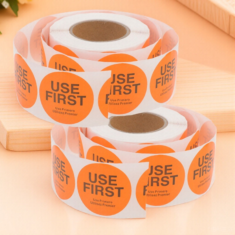 Food Storage In Restaurant - 2 rollen voorraadcontrolelabels, gebruik eerste stickers,