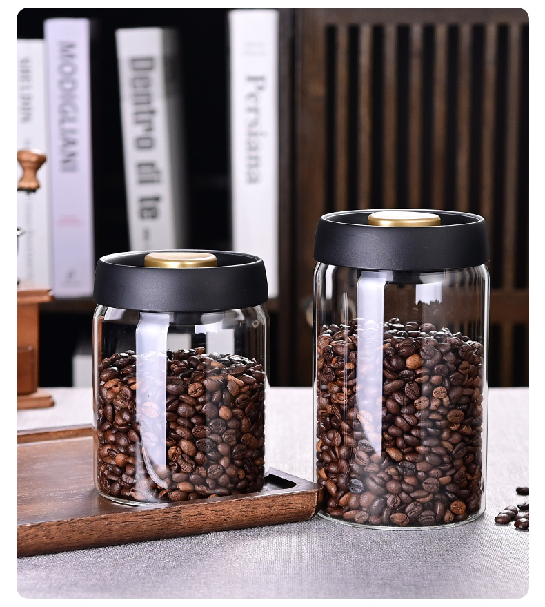 Koffiebonen bewaarpot, vacuüm  - Food Storage Jar Glass recensie en prijs