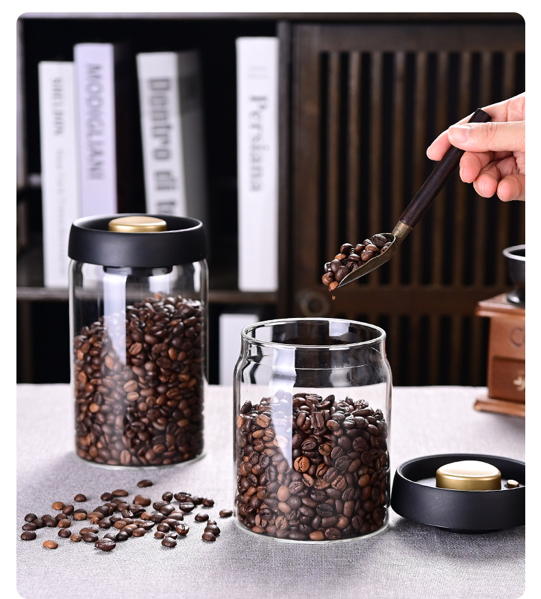 Koffiebonen bewaarpot, vacuüm  - Food Storage Jar Glass recensie en prijs