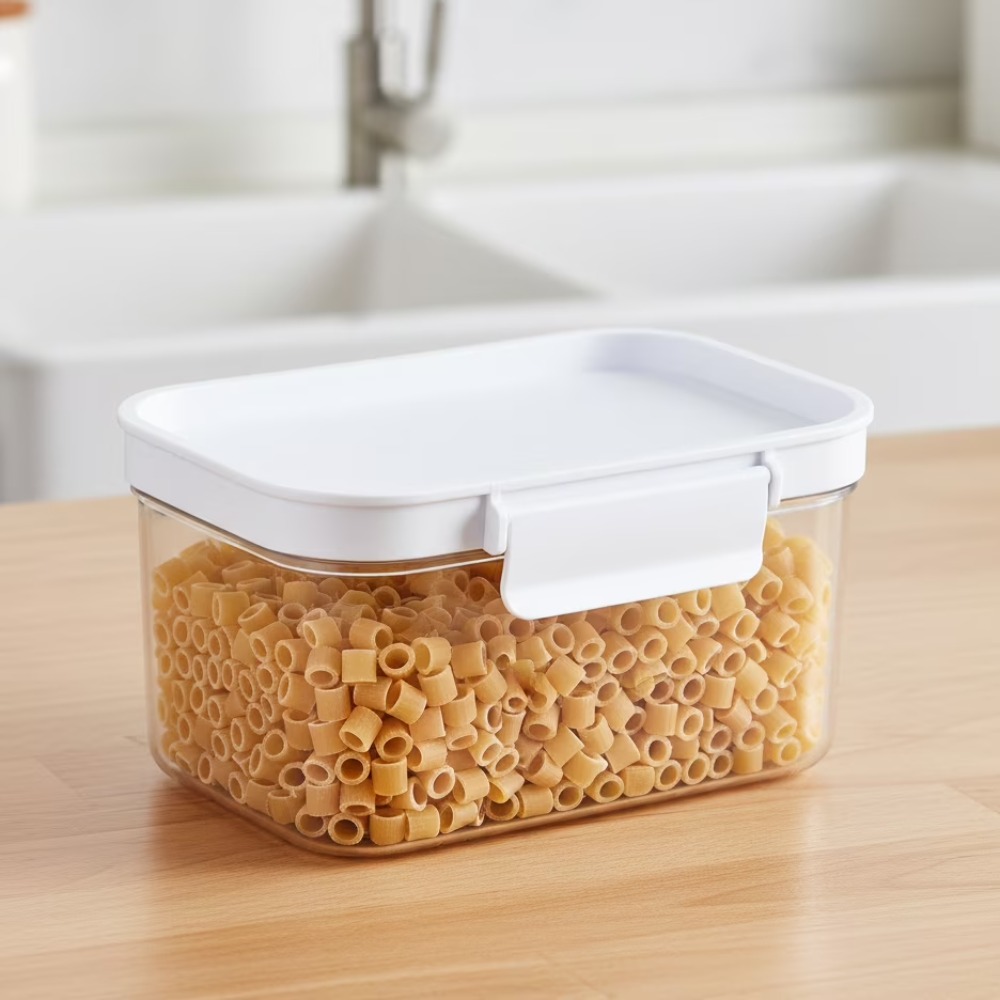 Kleine rechthoekige plastic vo - Food Storage Pantry recensie en prijs