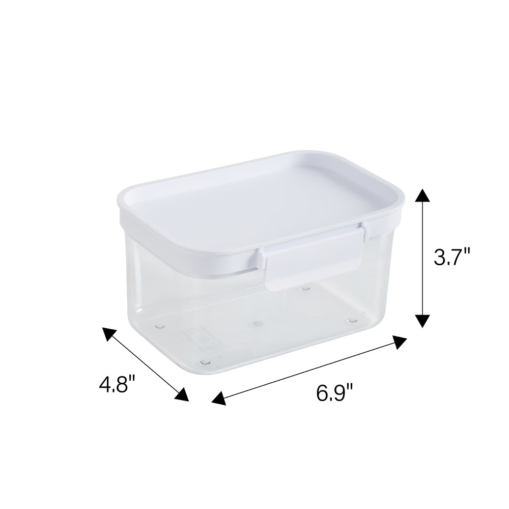Kleine rechthoekige plastic vo - Food Storage Pantry recensie en prijs