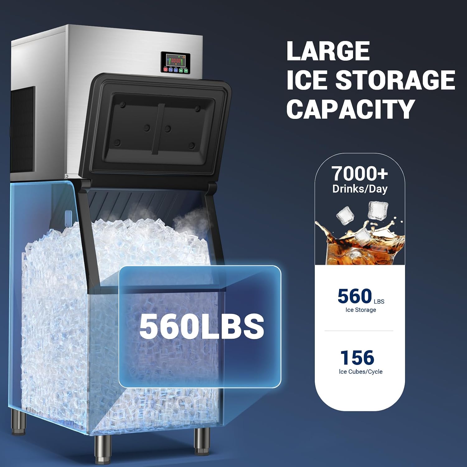 Commerciële ijsmachine met 560 - Food Storage In Restaurant recensie en prijs