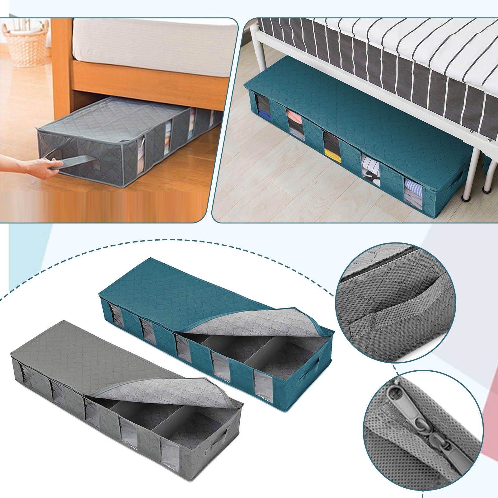 Stofdichte opbergorganizer ond - Food Storage Under Bed recensie en prijs