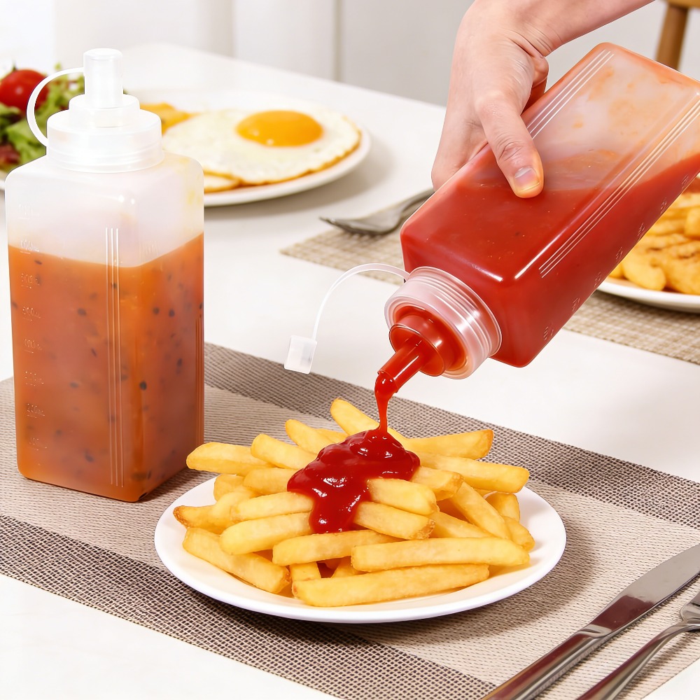 1000ML Knijpsausfles en deksel - Salad Dressing Bottle recensie en prijs