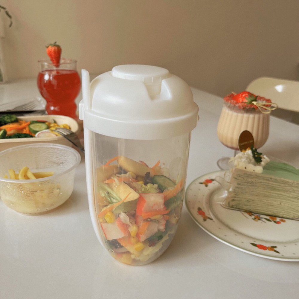 1 Stuk Wit/Groen Draagbare Fle - Salad Dressing Bottle recensie en prijs