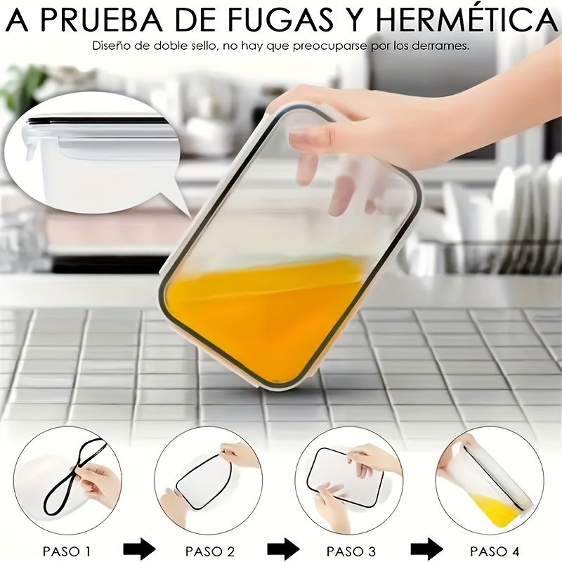 8-delige set inclusief 4 conta - Food Storage On Table recensie en prijs