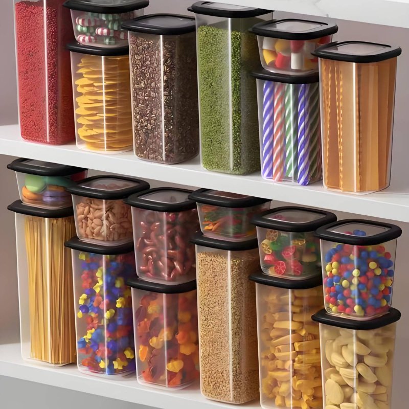 6-delige luchtdichte voedselbe - Food Storage Pantry recensie en prijs