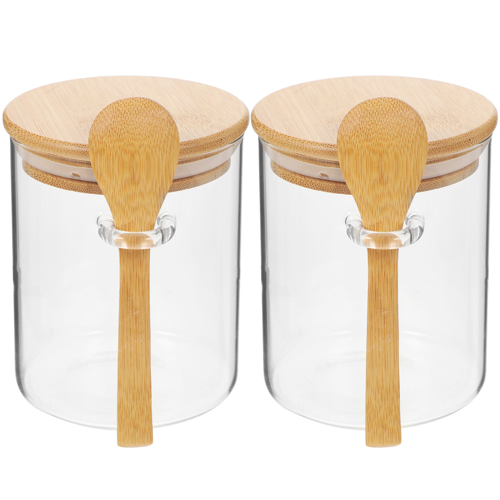 2 stuks meel-suiker opbergcont - Food Storage Jar Glass recensie en prijs