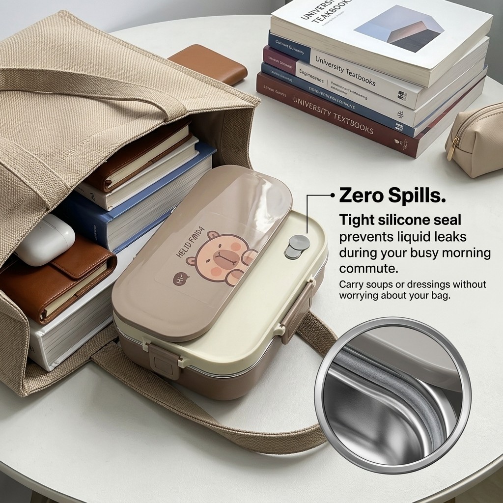 304 RVS Bento Lunchbox Set 4/5 - Food Storage Underground recensie en prijs