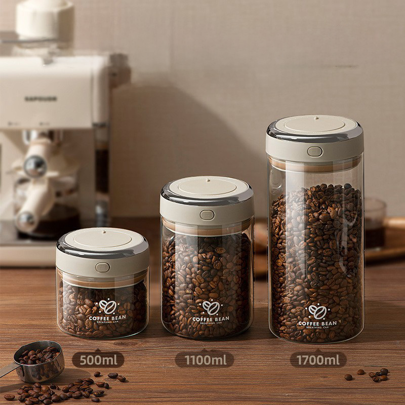 500/1100/1700ml Koffiebonen Va - Food Storage Jar Glass recensie en prijs