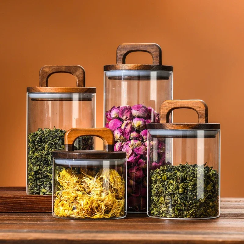 Helderglazen pot met bamboe de - Food Storage Jar Glass recensie en prijs