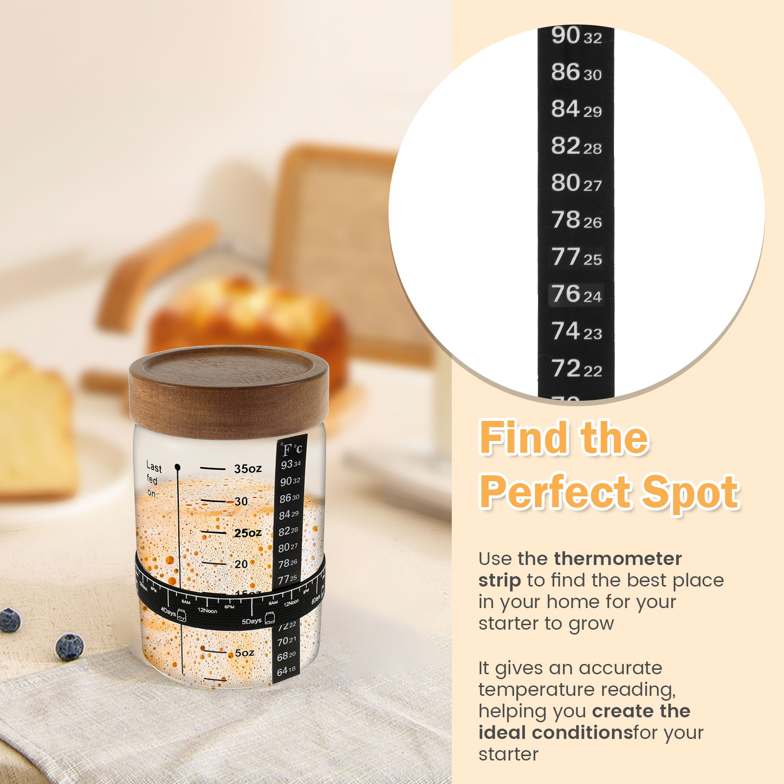Zuurdesem Starterpot Kit 1000M - Food Storage Jar Glass recensie en prijs