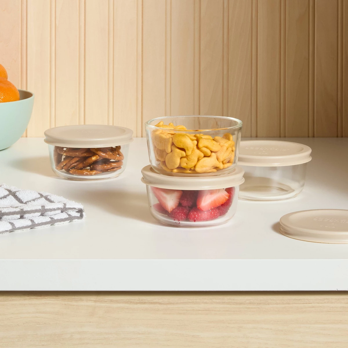 8-delige (set van 4) ronde gla - Food Storage Room recensie en prijs
