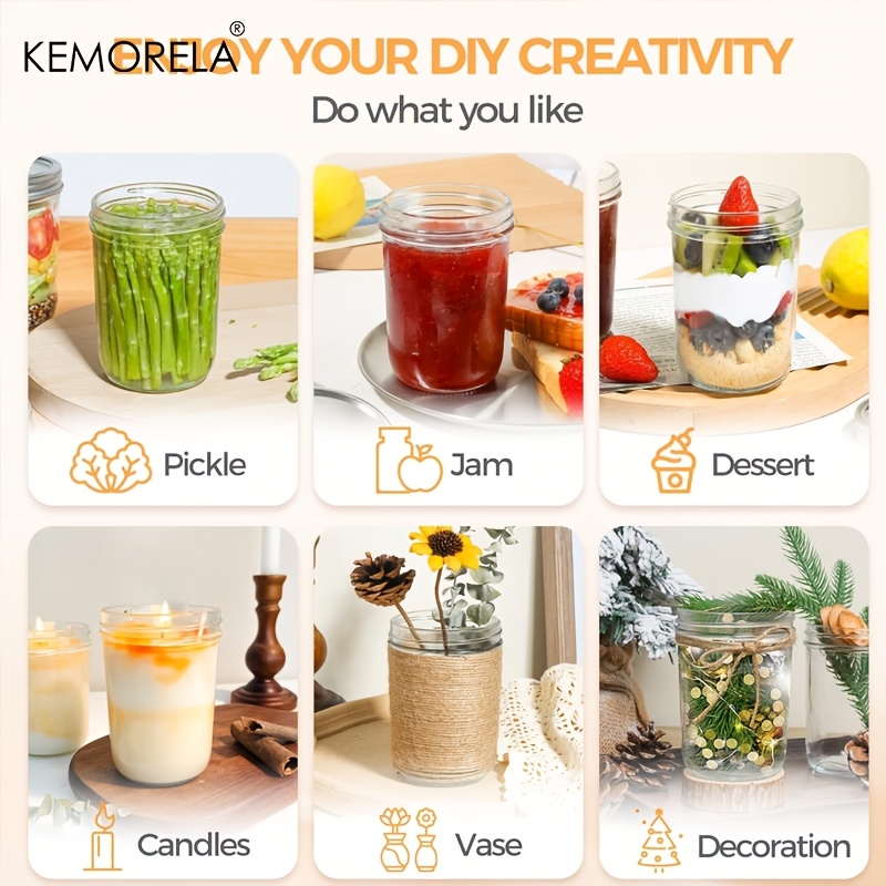 KEMORELA Mason Jars 350ML met  - Salad Dressing Bottle recensie en prijs