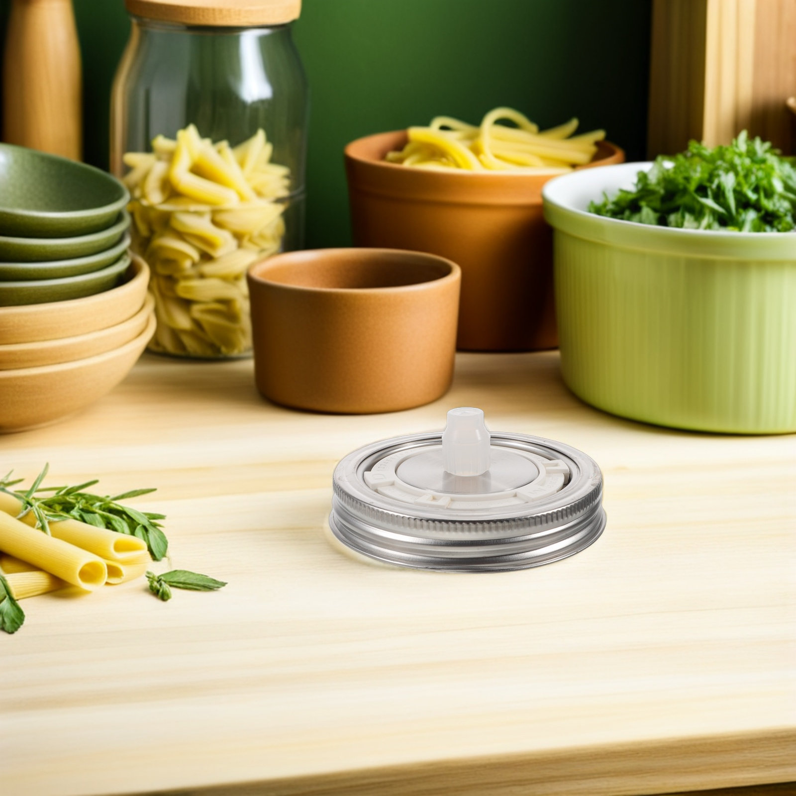 2 Stuks Luchtsluis Gisting Dek - Mason Jar Wide Mouth recensie en prijs