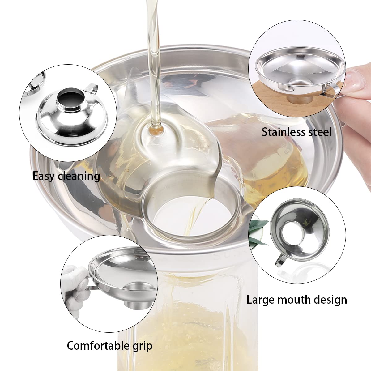 WOOJACK Inmaaktrechter voor ge - Mason Jar Wide Mouth recensie en prijs
