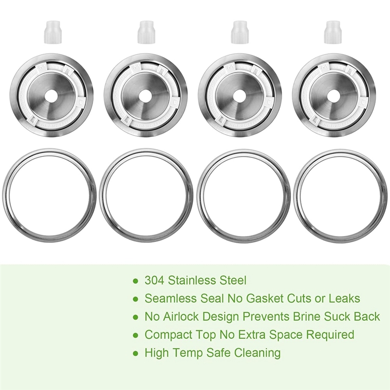 ABLK 4-delige gistingsdeksels  - Mason Jar Wide Mouth recensie en prijs