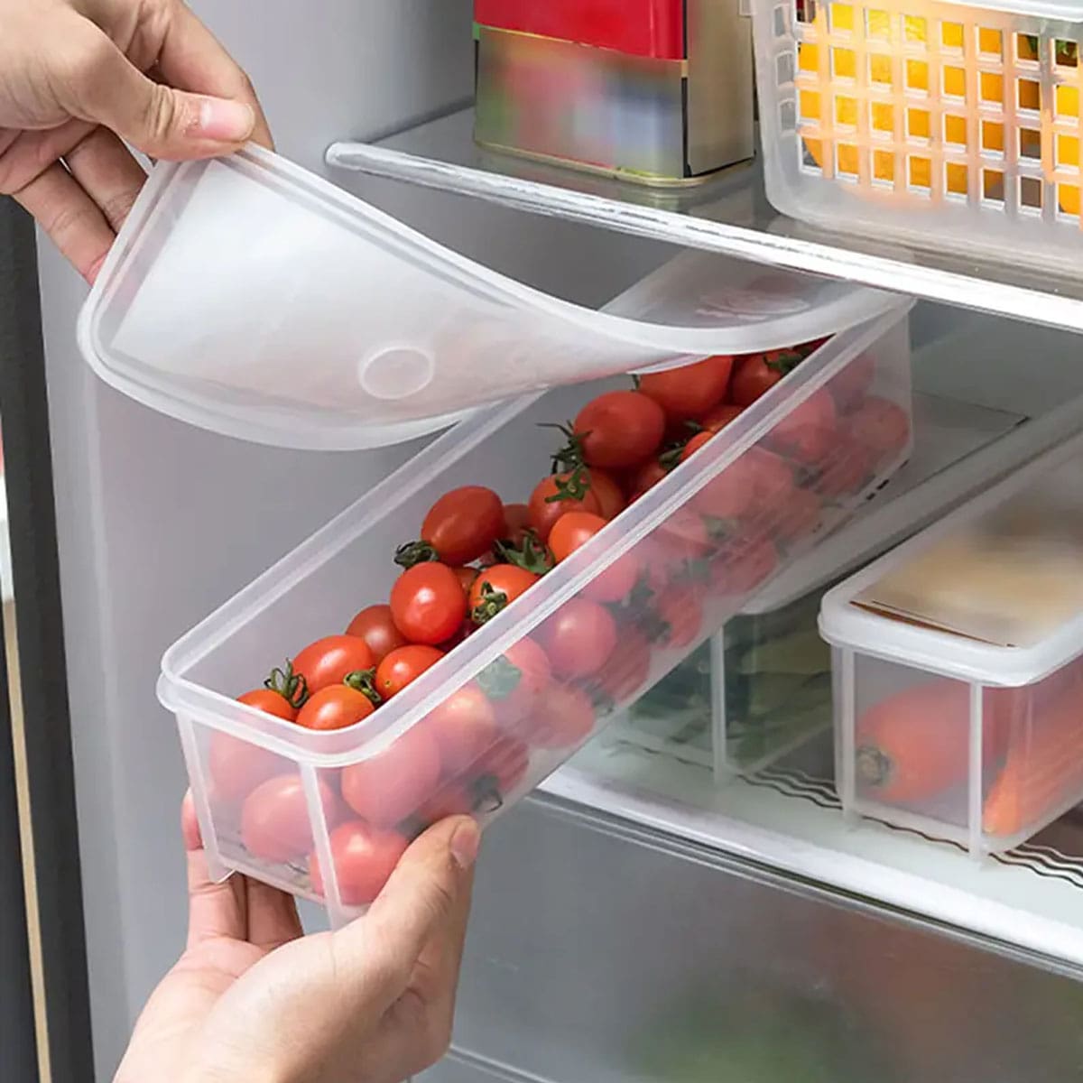 1 plastic transparante opbergd - Food Storage On Table recensie en prijs